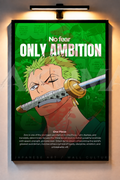 No fear only ambition - one piece